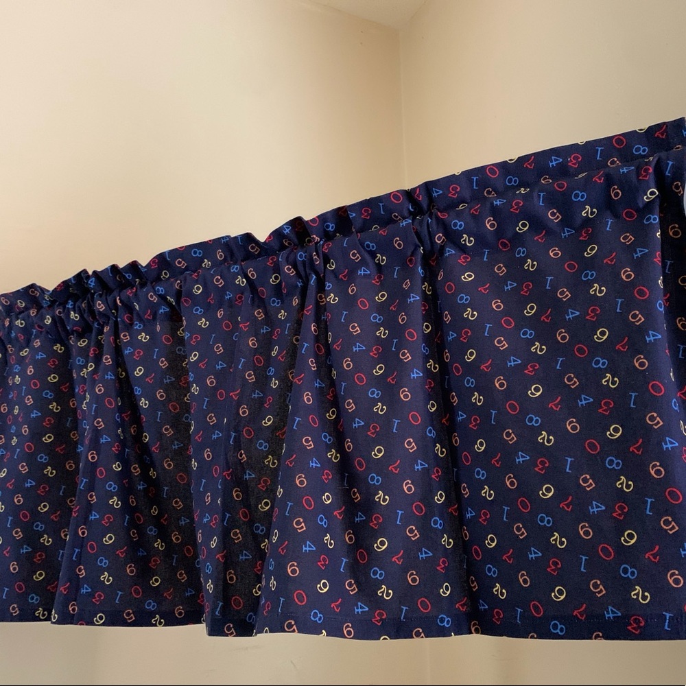 New!! 123 Blue Valances